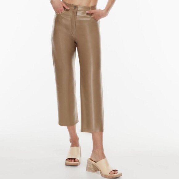 Wilfred Melina Cropped Vegan Leather Pants - Picture 1 of 5
